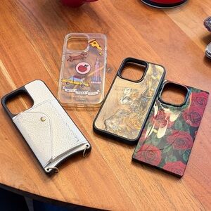 Four iPhone Cases for 13pro - Katespade, Flaunt, bandolier